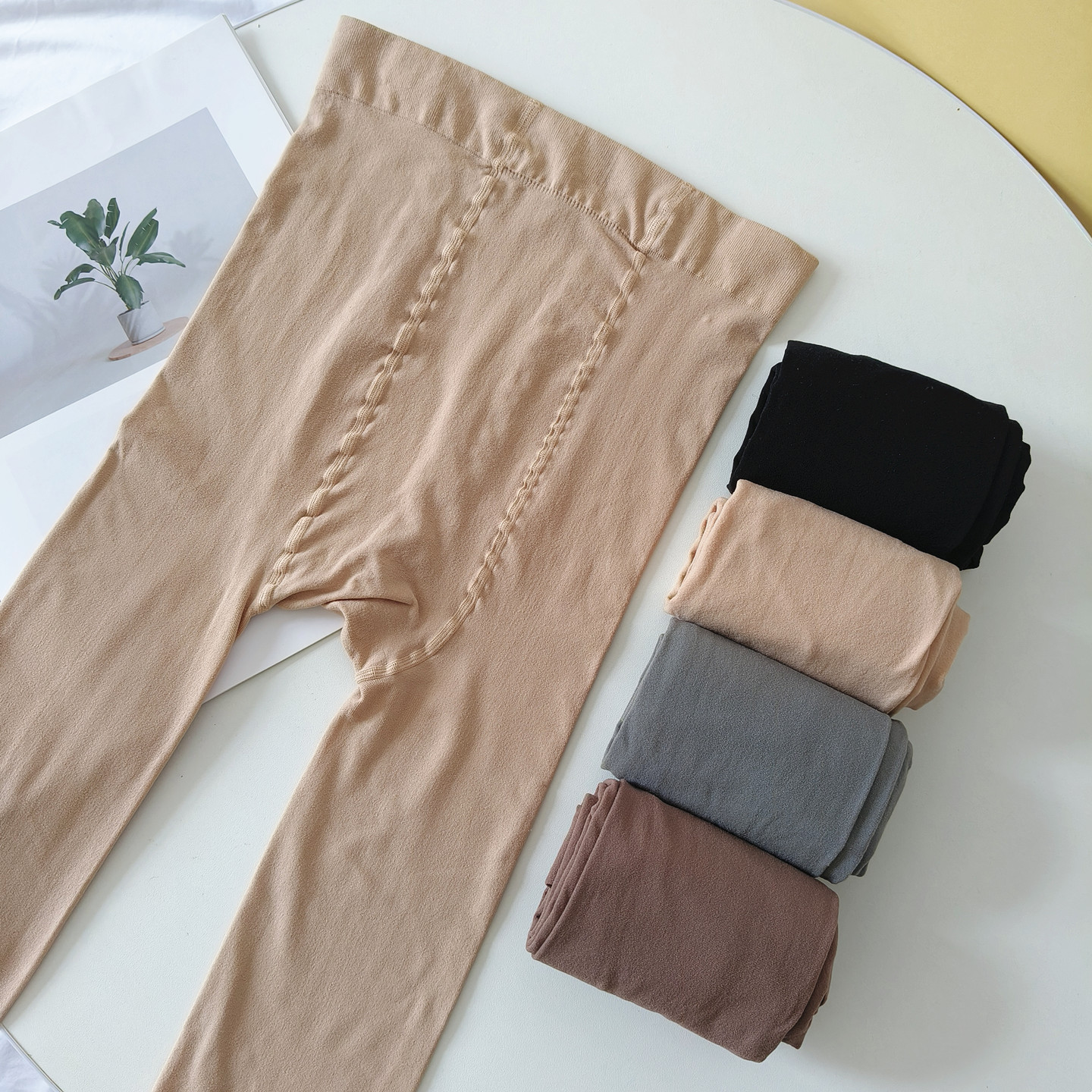 加档大码天鹅绒连裤袜春秋