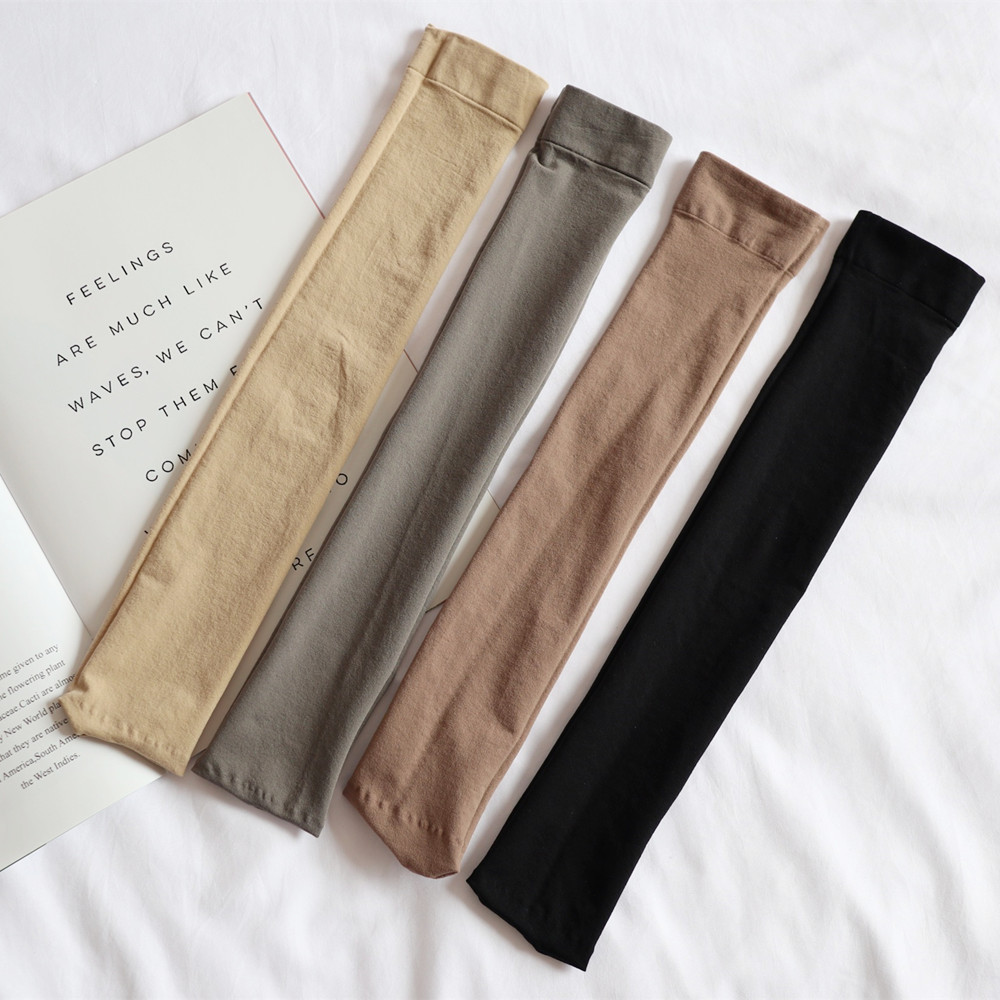 肤色中筒袜子女天鹅绒防勾丝小腿袜