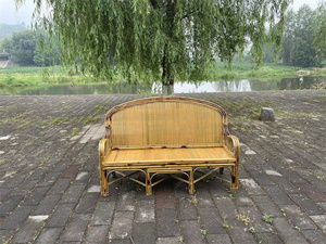 竹家具 竹沙发 竹椅子 竹制三人沙发 3人  客厅办公长条椅