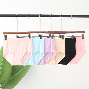 包邮 外贸日本大码 6条 大码 原单女士高腰平角莫代尔收腹无痕内裤