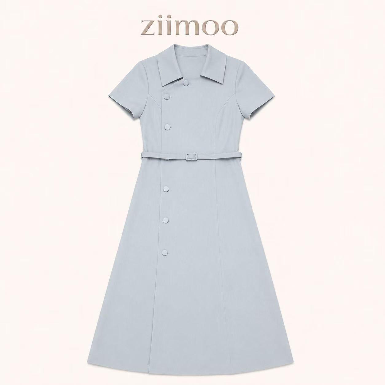 ziimoo 【雾霾蓝】夏季新连衣裙