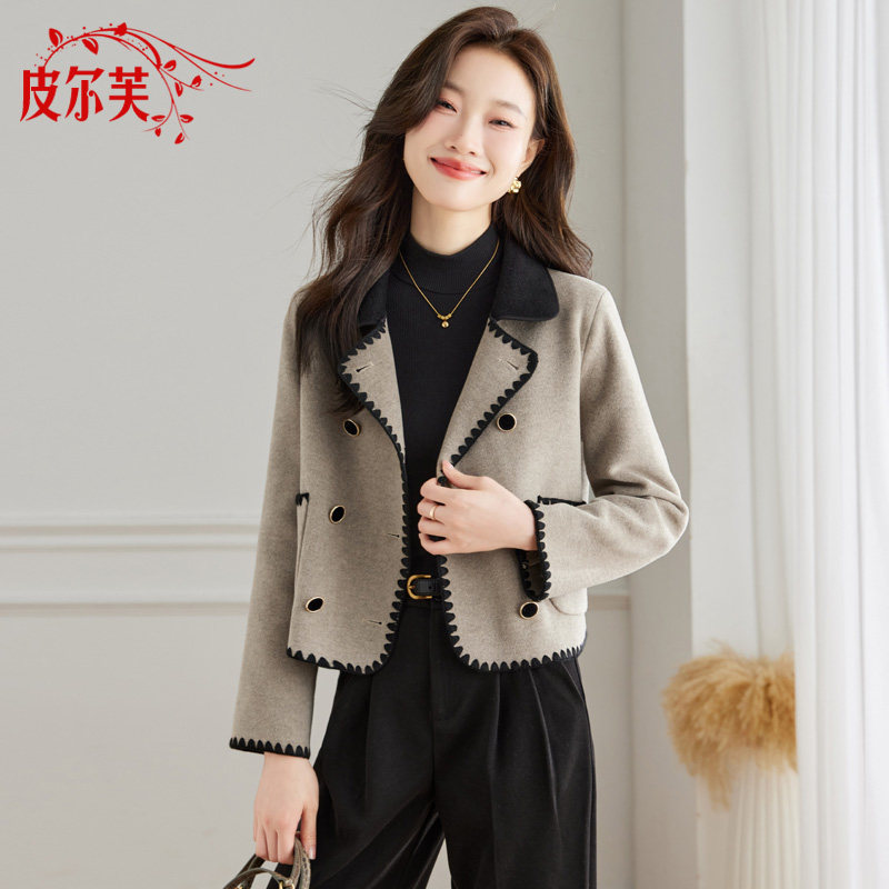 新款小个子高级感毛呢外套
