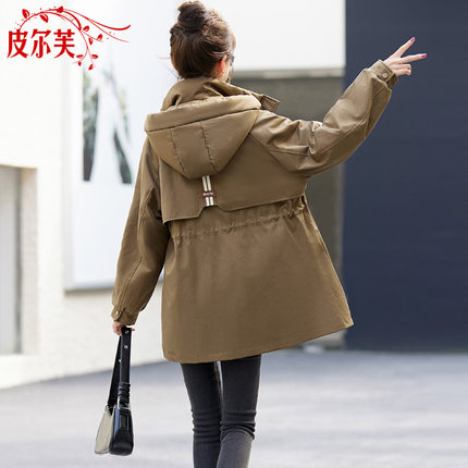 加绒加厚工装派克服女冬季新款高级设计感棉衣中长款精致连帽外套