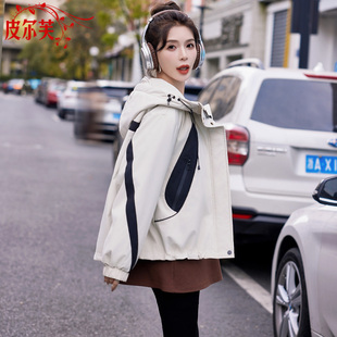 设计感好看短外套 新款 小个子撞色可卸内胆派克羽绒服女装 2024冬季