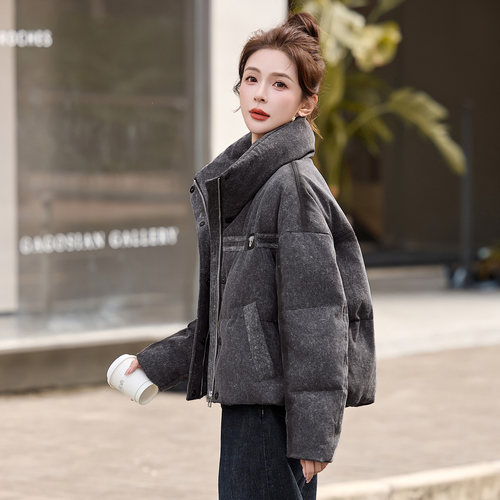 高级感宽松休闲保暖白鸭绒外套