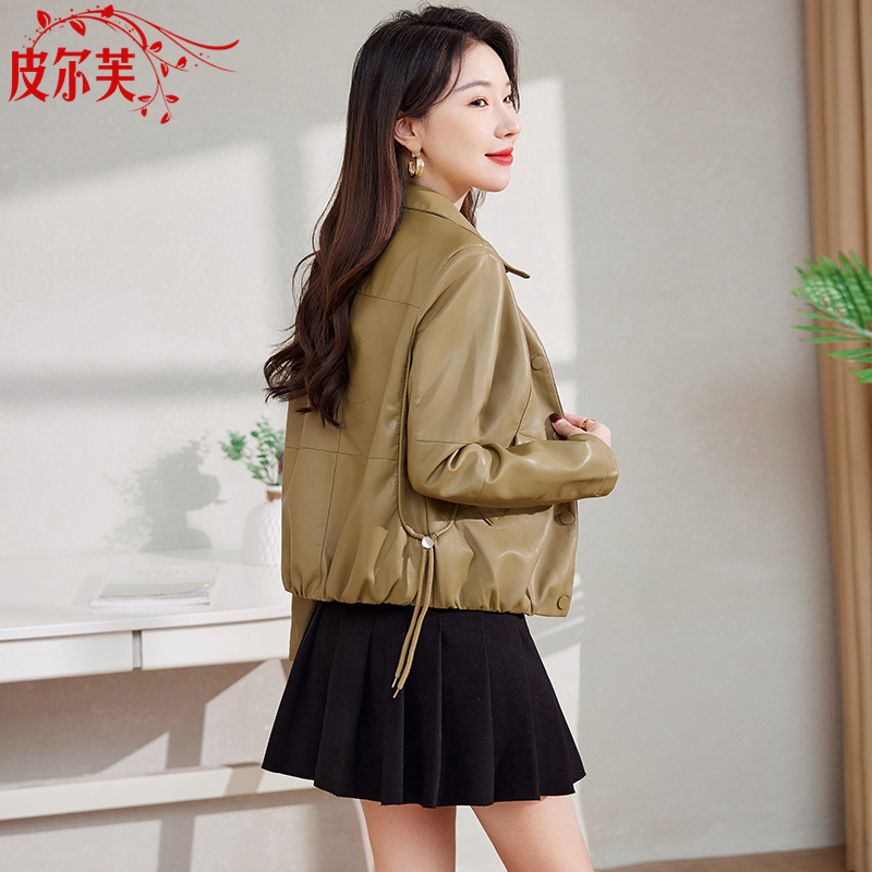 欧货今年流行皮衣外套短款女