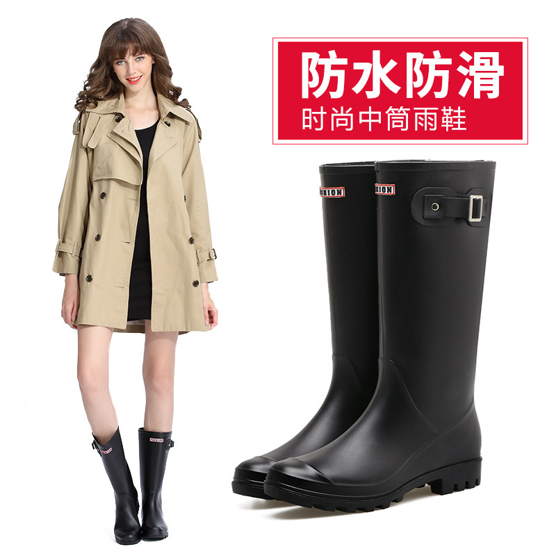 時尚成人雨鞋女士套腳鞋防滑雨靴高筒水鞋防水膠鞋學生果凍鞋春秋在類目 女鞋, 雨鞋中 - 來自Buy2taobao.com提供專業的淘寶代購服務