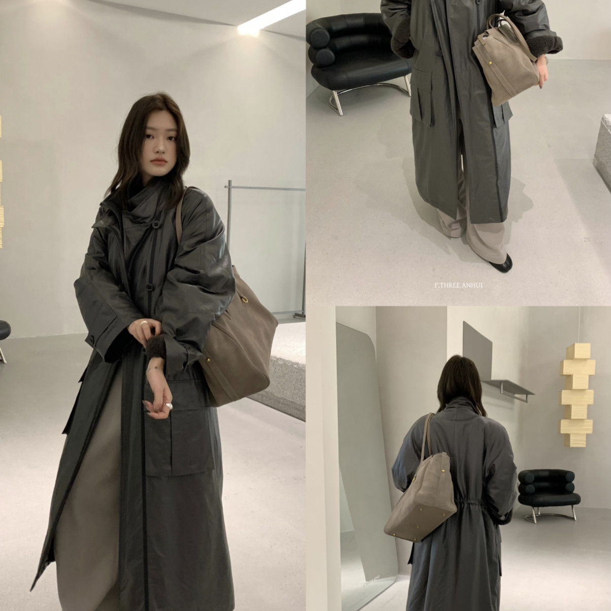 F.THREE三姐妹-料实穿百搭加厚羊羔毛长款保暖风衣(配腰绳)99226,女装/女士精品,风衣,淘宝优惠券,粉丝福利购,淘宝优惠卷