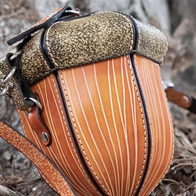 橡子包/户外军包/骑行腿包/水桶包-手工皮具PDF图纸