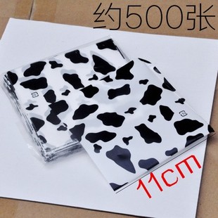 牛奶布丁瓶盖膜慕斯奶牛花衬纸西点垫纸塑料纸蛋糕甜品雪媚娘垫