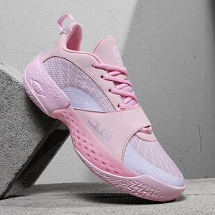 韦德全城13encore篮球鞋儿童小码粉色气垫球鞋青少年实战摩擦会响
