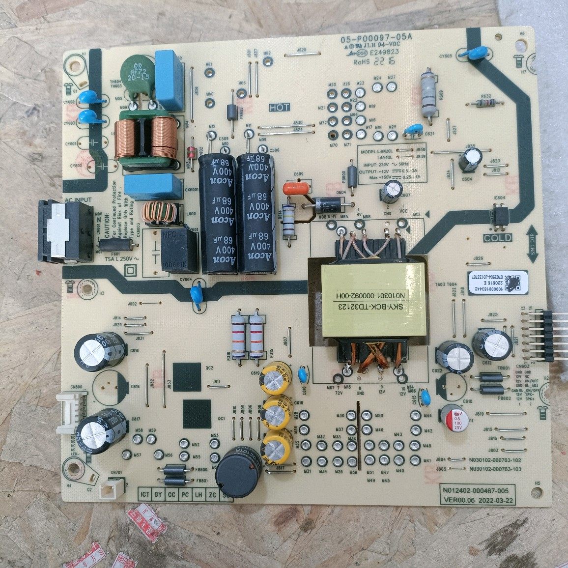 原装创维50A2电源板 L4M20L 05-P00097-05A N012402-000467-005