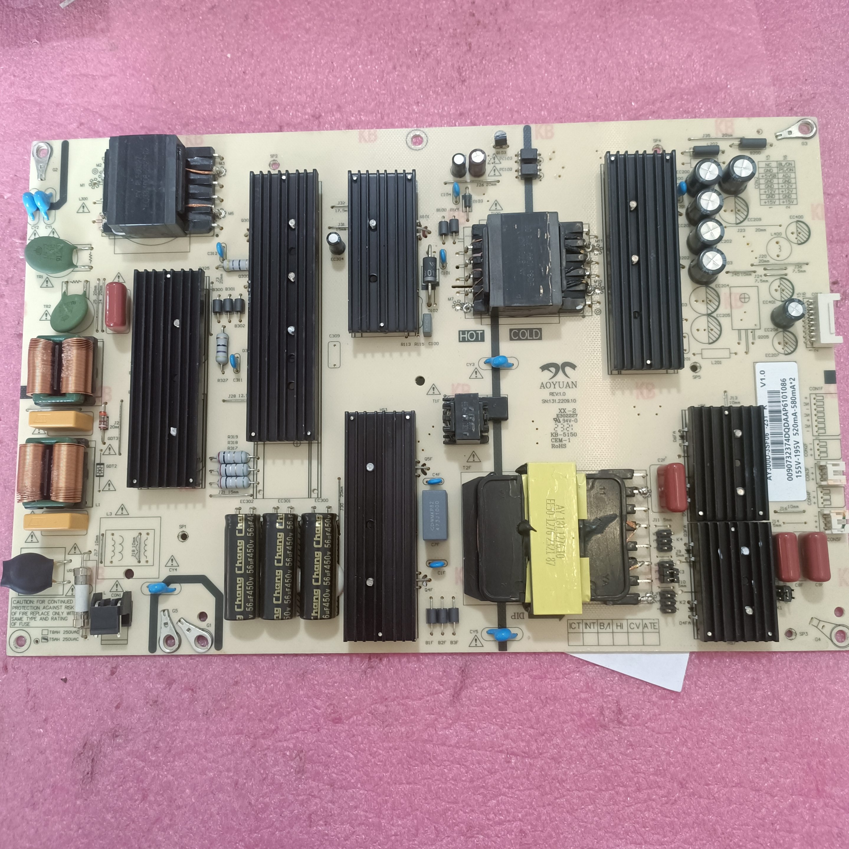 原装海尔LU75C61电源板AY300D-3SF06-C V1.0 0090732374