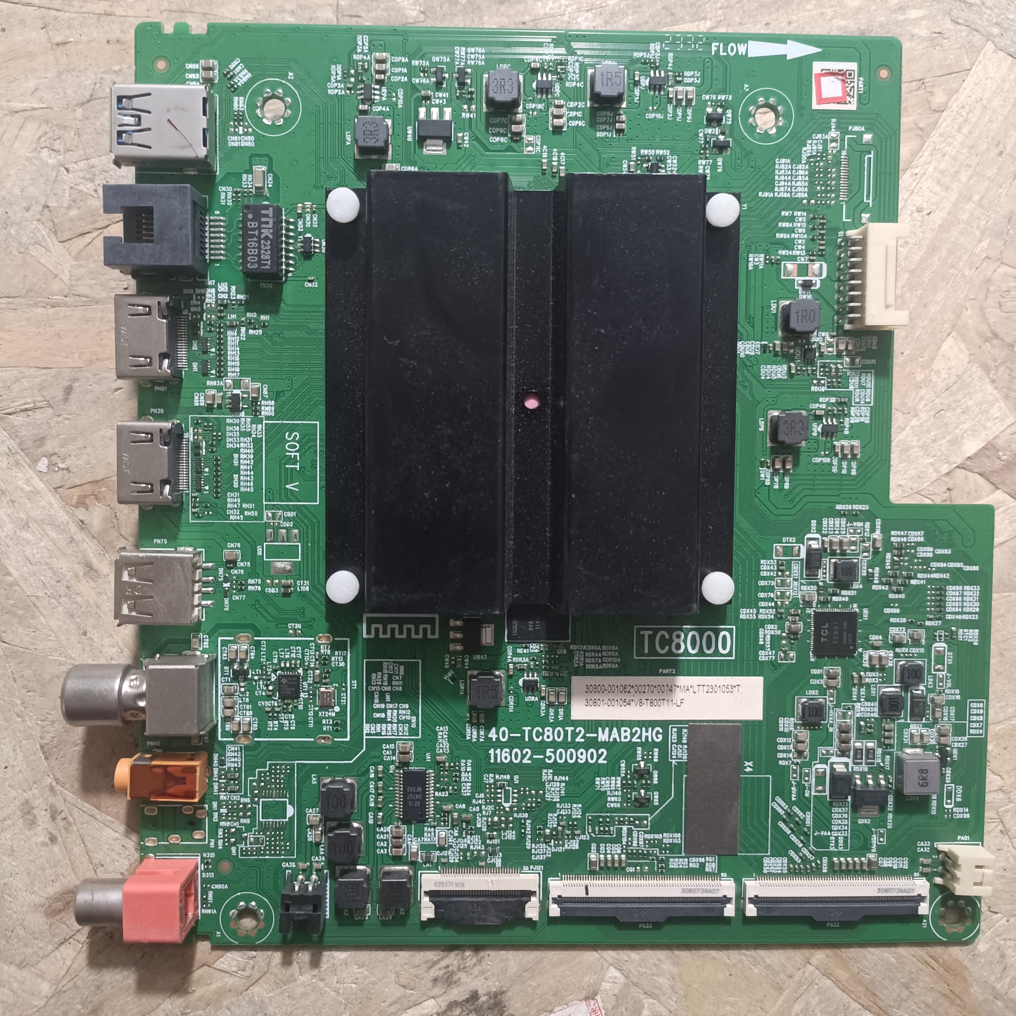原装TCL 75V8E 主板 40-TC80T2-MAB2HG 屏LVU750NDEL CS9W07V28