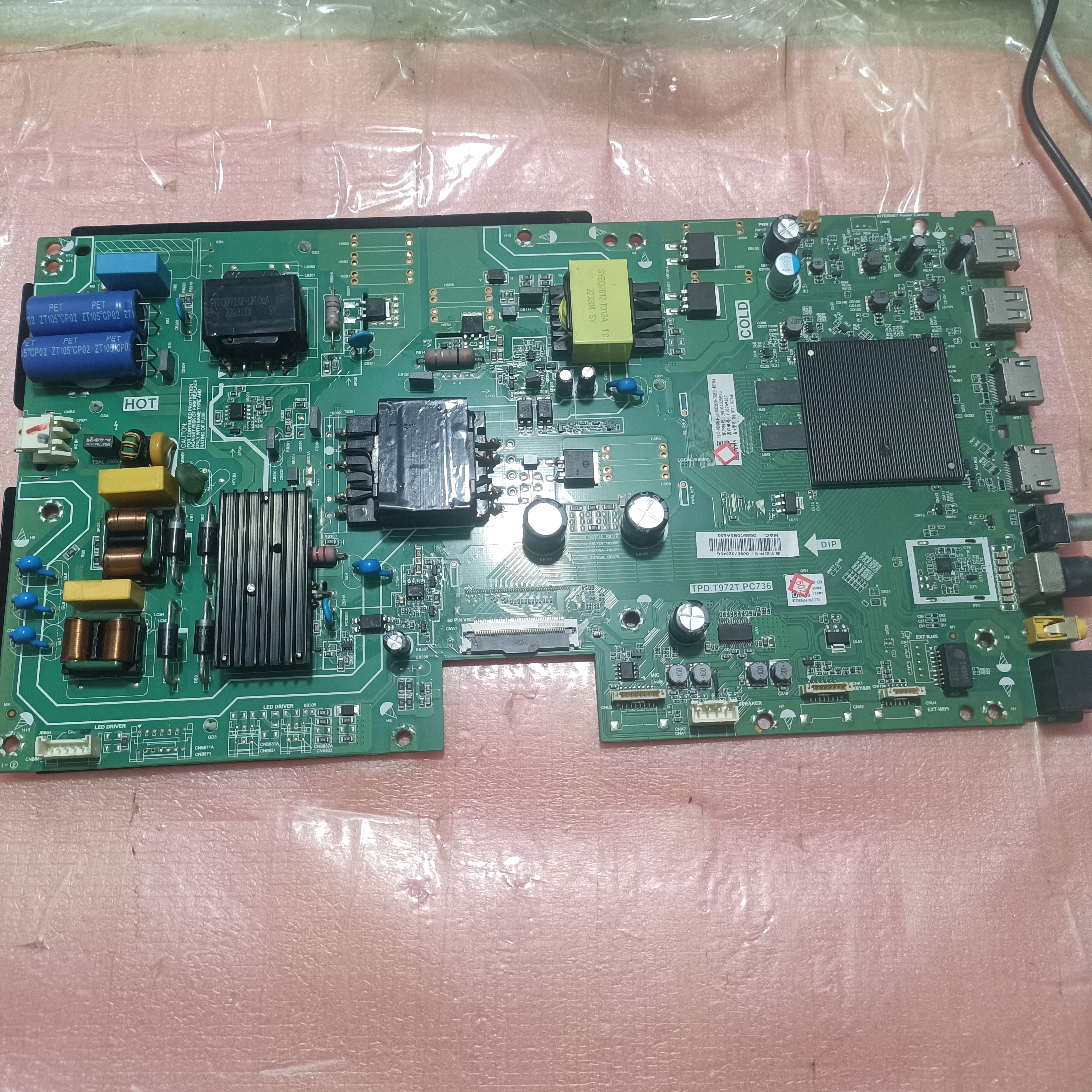 原装海尔LU55D31(PRO)主板TPD.T972T.PC736屏PT550GT05-1