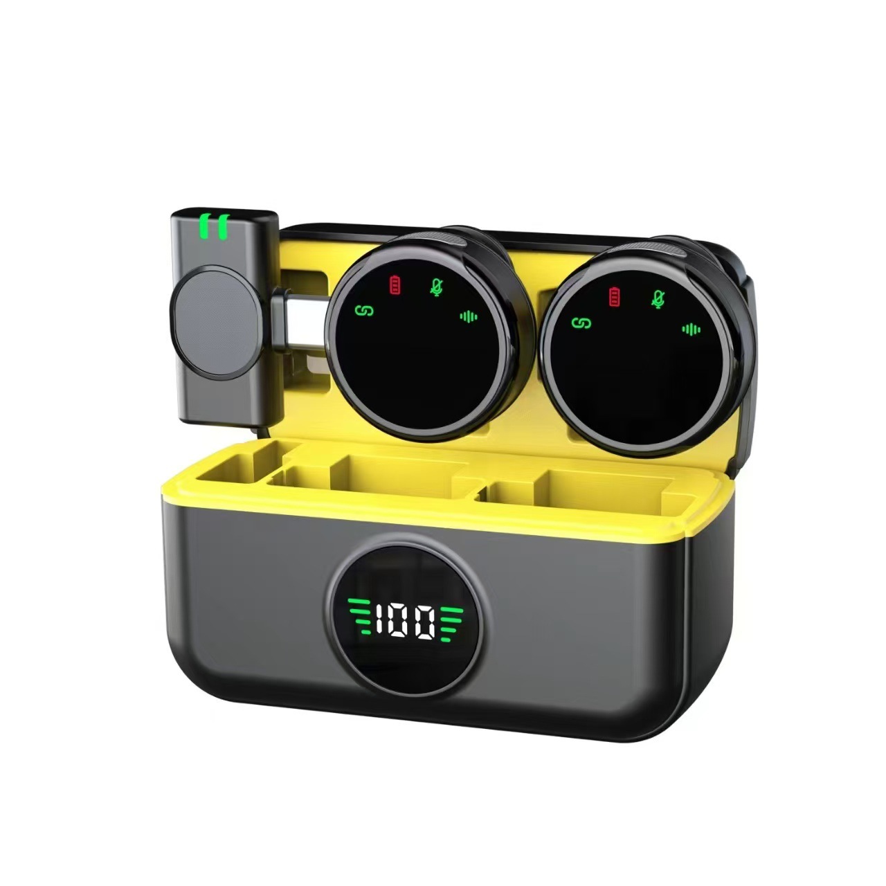 新款磁吸无线领夹麦克风