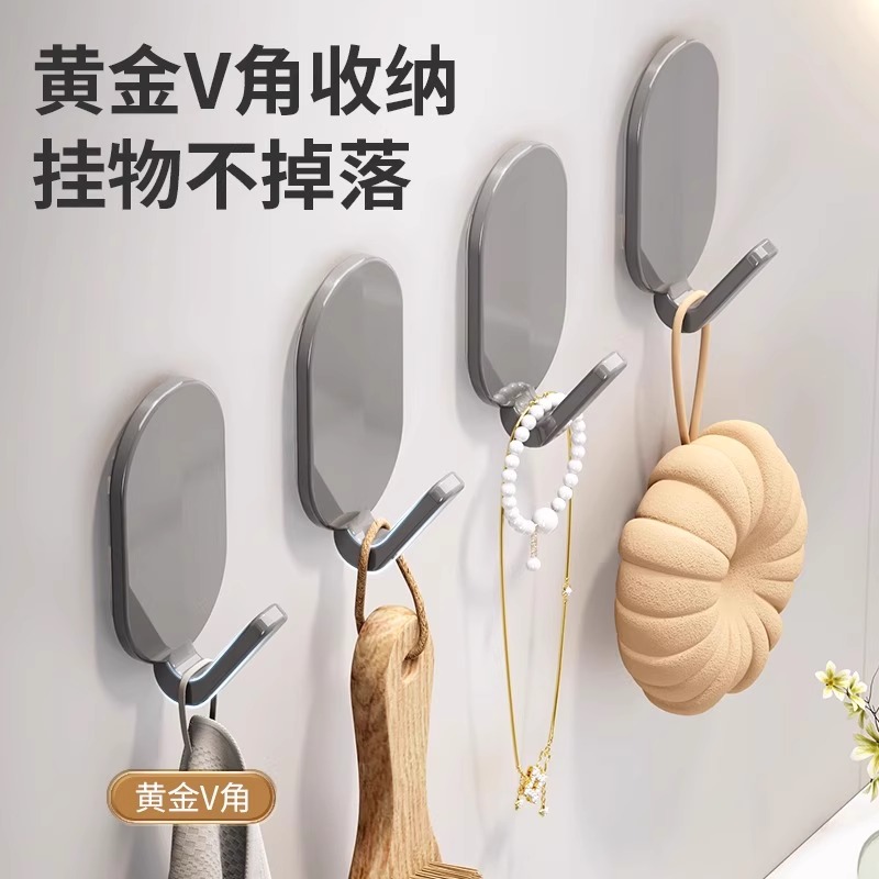 粘胶免打孔强力承重门后贴
