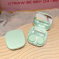 New minimalist macaron-colored contact lens case, color contact box, portable and compact Korean-style exquisite storage box thumbnail 6