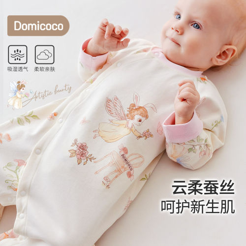 婴儿连体衣春秋长袖连体服可爱宝宝爬服哈衣小月龄