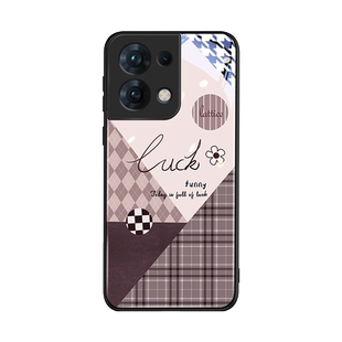 拼接系列适用opporeno14手机壳reno13pro新款Reno12玻璃oppo全包Reno11高级感Reno10女款Reno9外壳0pp0防摔8