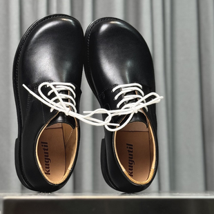 Plus Wide宽楦大头鞋 重工固特异耐穿德比鞋加宽军官鞋拇外翻皮鞋