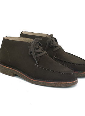 枯骨 007无暇赴死同款复古休闲翻毛牛皮沙漠短靴 Chukka Boot男鞋