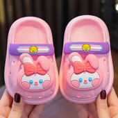 女童男童室内外居家防滑外穿小孩凉拖宝宝包头洞洞鞋 儿童拖鞋 夏季