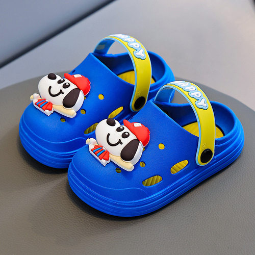 新款洞洞鞋儿童包头凉拖鞋男女孩