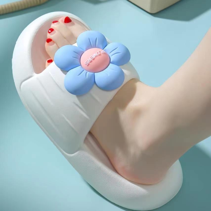 网红厚底防臭居家沙滩浴室洗澡一字凉拖鞋2026新款可爱拖鞋女夏季