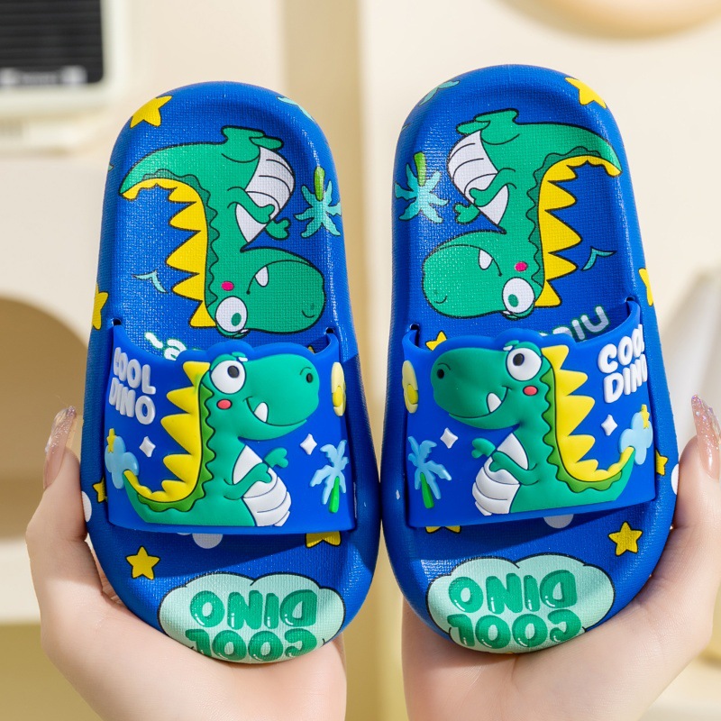 儿童拖鞋夏新款卡通恐龙男童可爱