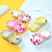 Bobdog EVA轻便透气舒适 印花防滑洞洞鞋 巴布豆2026夏季 儿童凉拖鞋