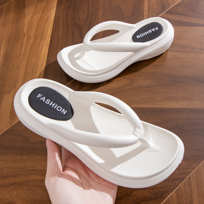 外穿人字拖拖鞋时尚厚底夹脚高跟