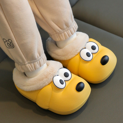 儿童男棉拖鞋幸福玛丽防水秋冬季