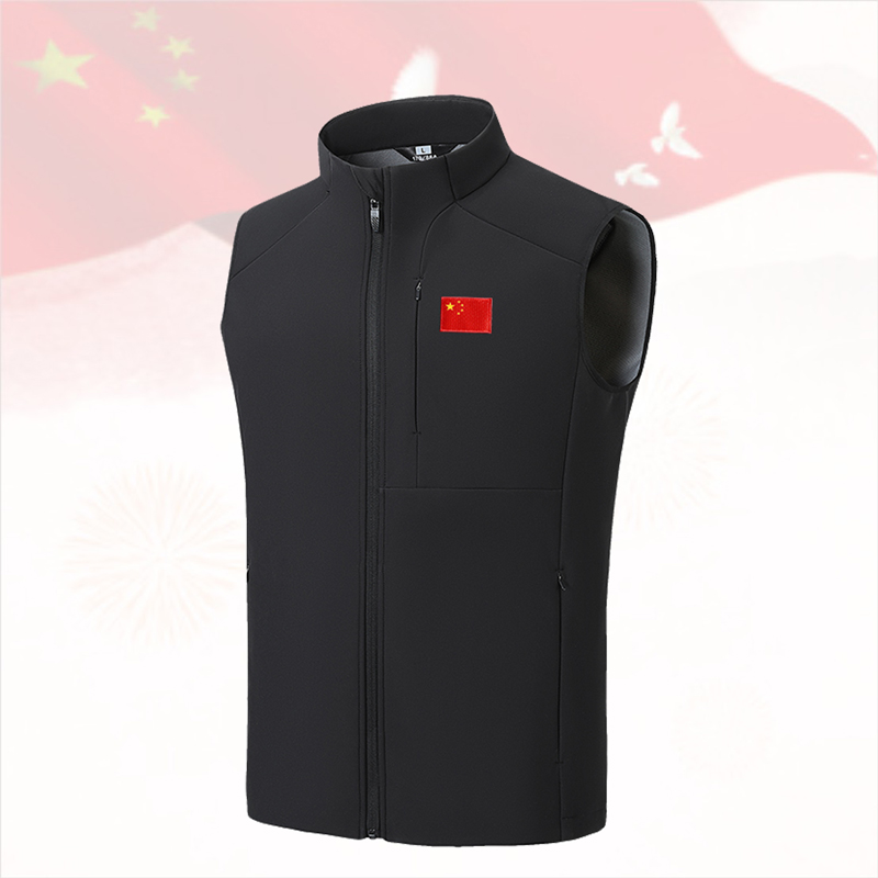 国家队运动马甲秋冬加绒保暖