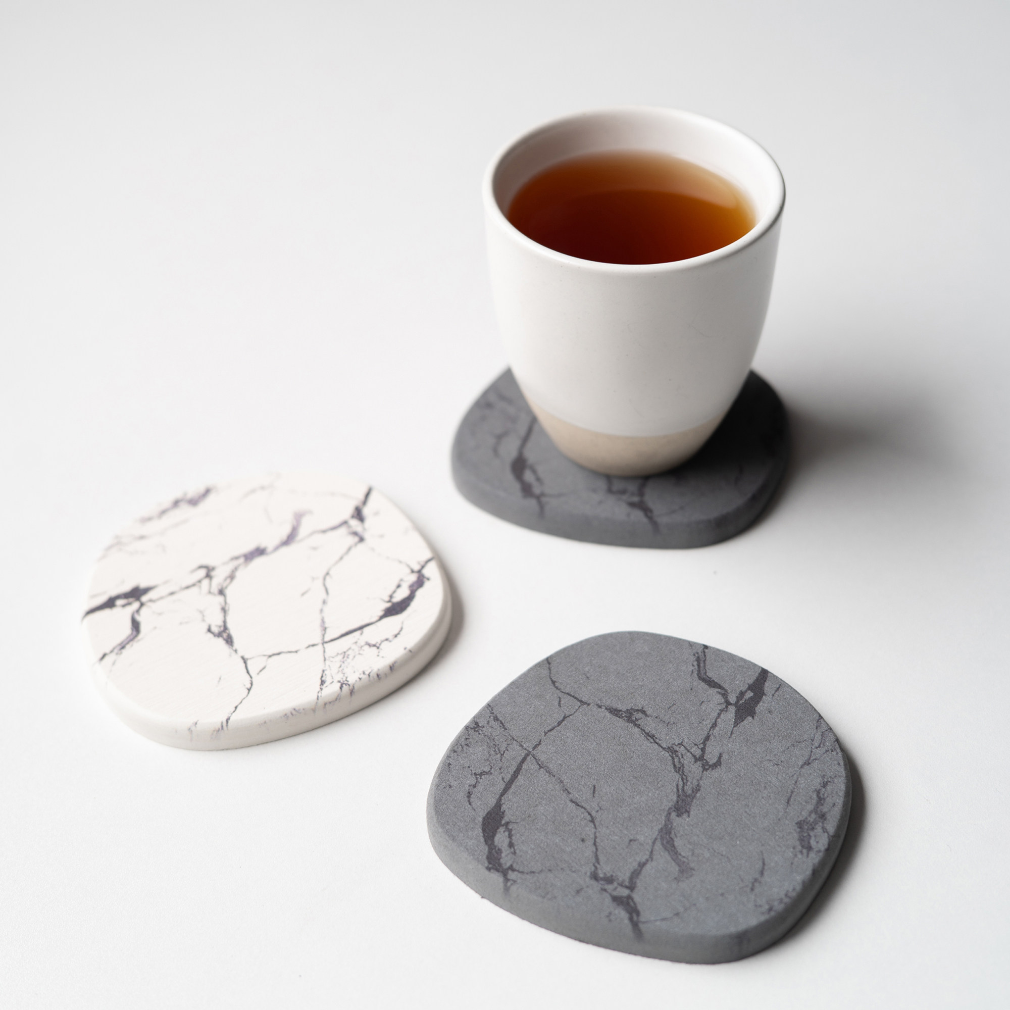 半村 北欧风 简约硅藻土杯垫 吸水杯垫 ins风 隔热垫 防烫 茶杯垫