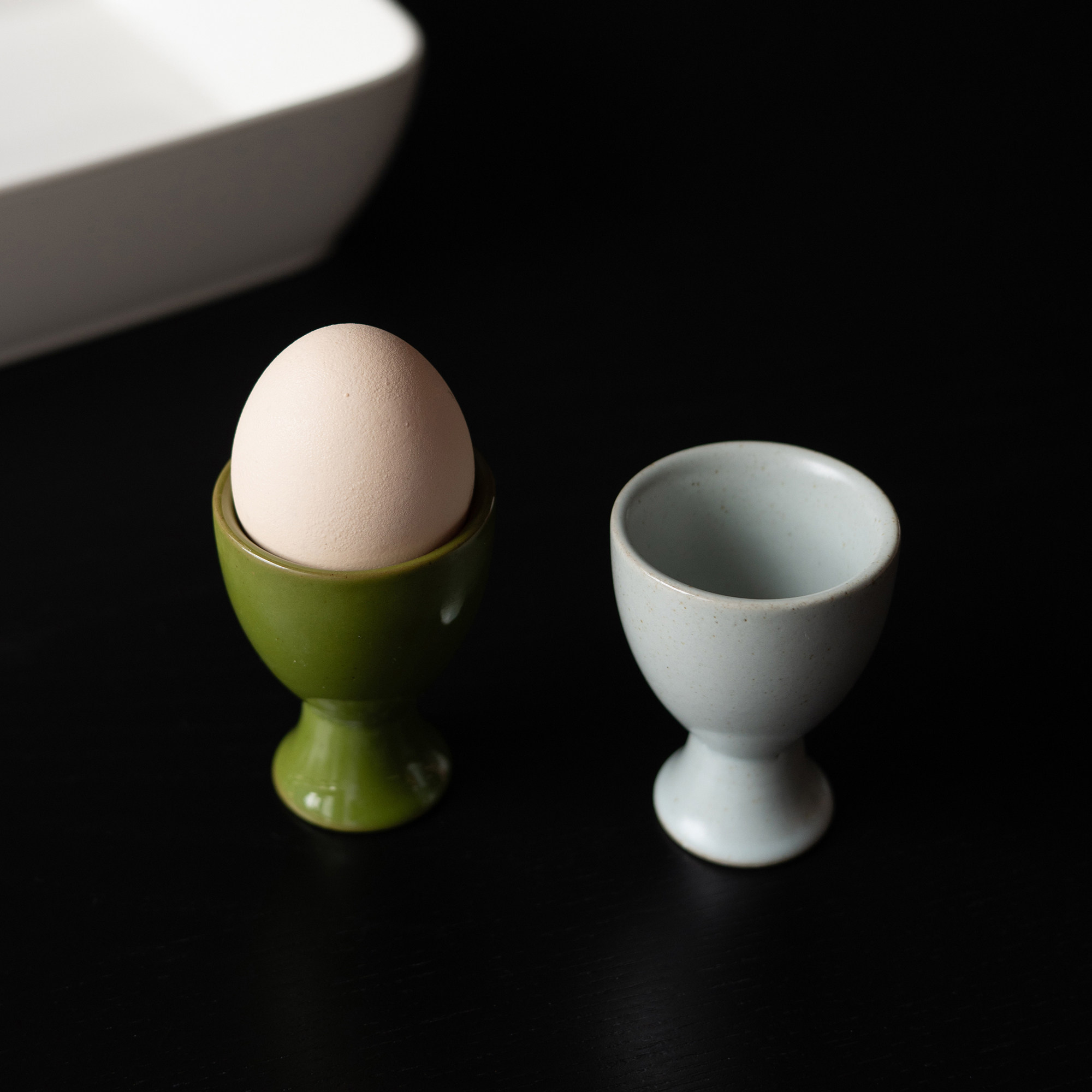 半村 超复古家用早餐鸡蛋杯 陶瓷装鸡蛋的蛋托架 白酒杯 清酒杯图片