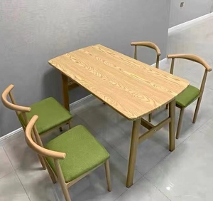 餐桌家用小户型现代简约餐桌椅组合饭桌长方形桌子休闲快餐厅桌椅