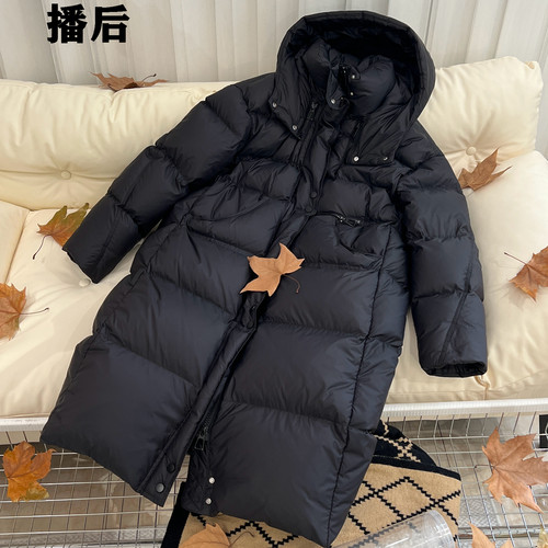 90白鹅绒男女情侣播后大码长款