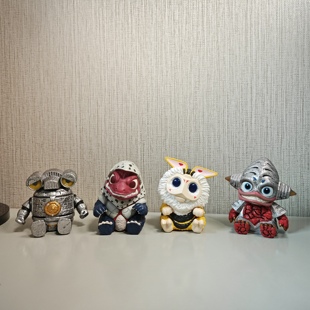泡泡玛特 怪兽排排坐 哥尔赞 赛文加 德班 哈乃次郎 正版手办模型