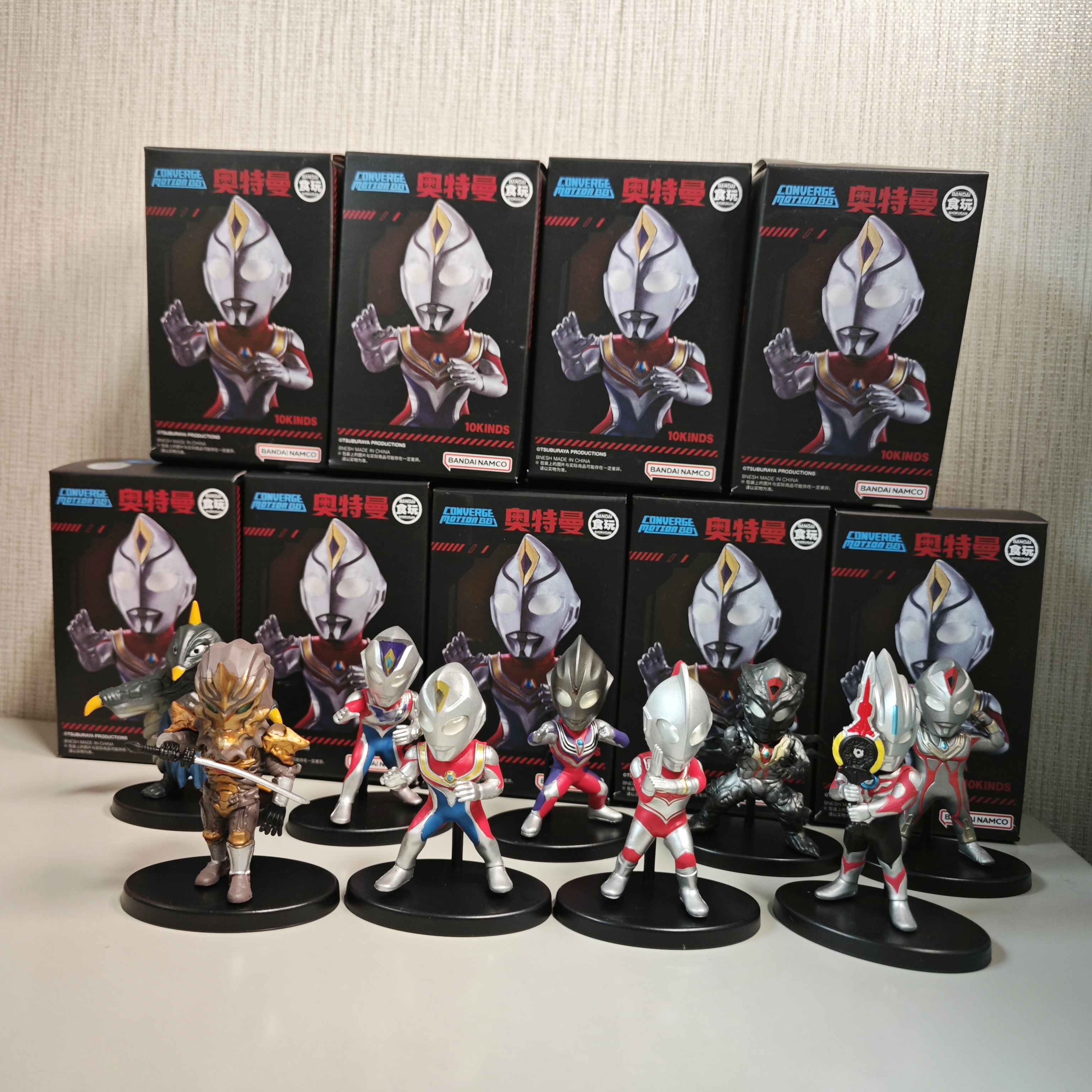 奥特曼converge 贝蒙斯坦 杰克 戴拿 迪迦 欧布 德凯正版手办模型