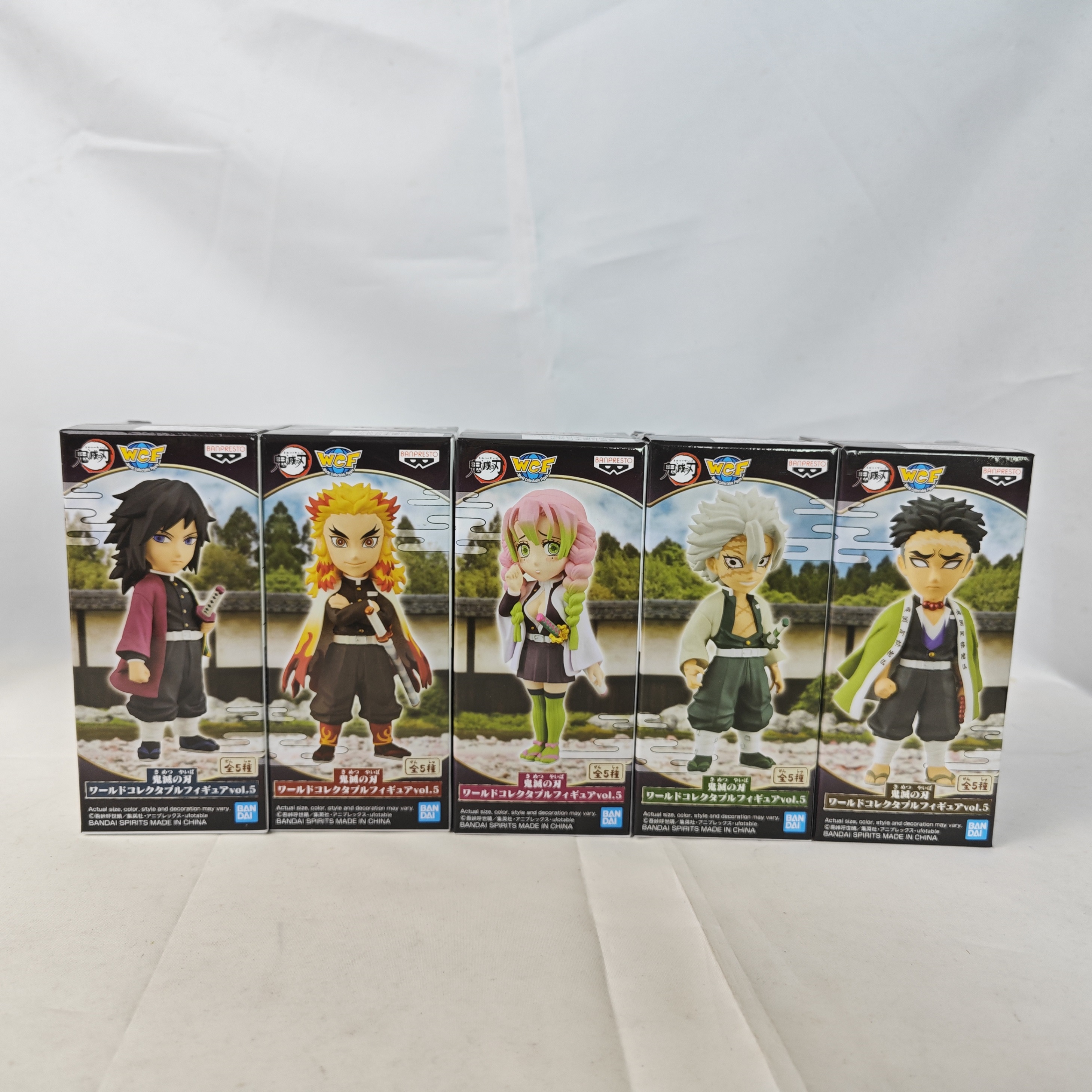 鬼灭之刃 wcf 水柱 岩柱 风柱 炎柱 恋柱 甘露寺 正版手办 模型