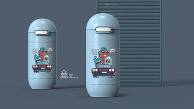 GERM保温水杯艾优胶囊SUP小粉