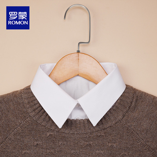 罗蒙假领子百搭女假领秋冬季搭配毛衣高档韩版立领衬衫打底装饰