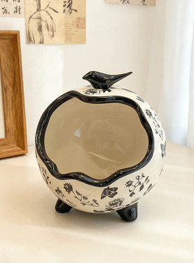 创意花鸟钥匙收纳盒工艺品摆件