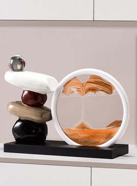 简约时来运转流沙画装饰摆件