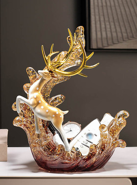 新中式福鹿收纳摆件工艺品