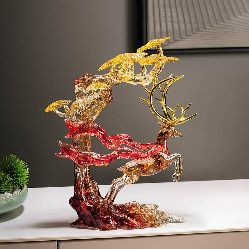 创意福鹿摆件轻奢工艺品