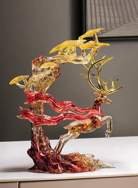 创意福鹿摆件轻奢工艺品