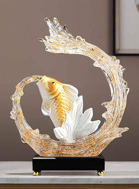 新中式锦鲤鱼家居装饰摆件