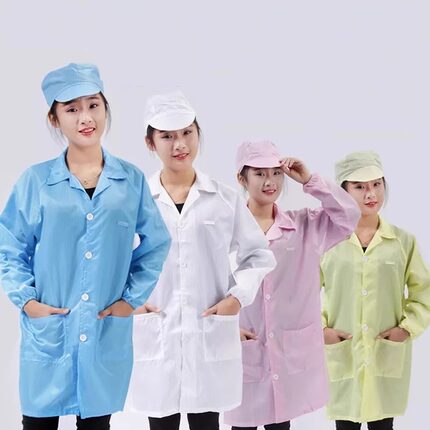 防静电服无尘服条纹大褂防尘喷漆洁净工作服男女车间防护服静电衣